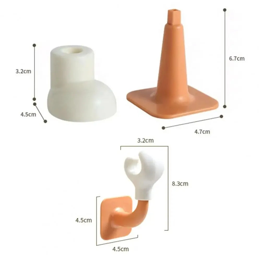 2Pcs DIY Tissue Box dekorative Fuß Beine selbstklebend multifunktionale Mülleimer Hand Haken Halter Dekoration dekorative Sachen